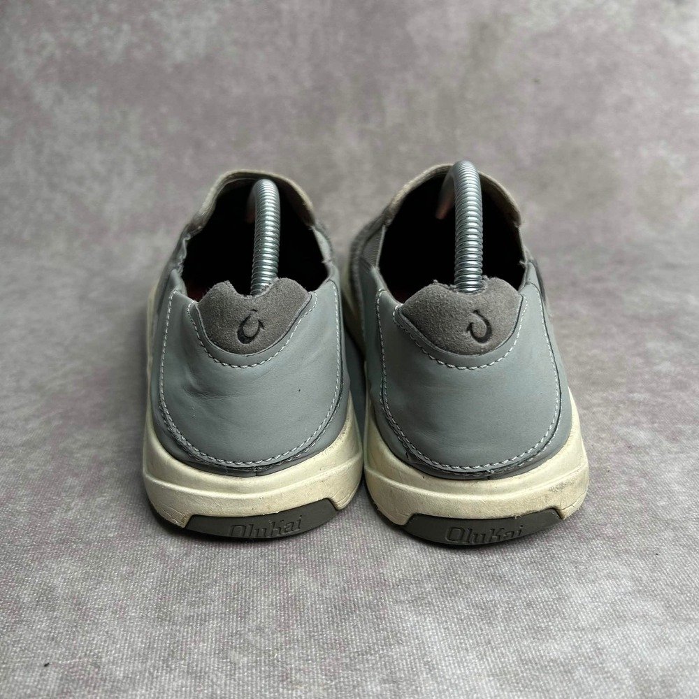 OluKai Lae'ahi Mens 10 Grey Mesh Slip On Sneakers 10443-2525 Casual Shoes - Picture 3 of 9